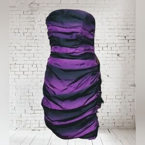 BETSEY JOHNSON OMBRE RUCHED DRESS